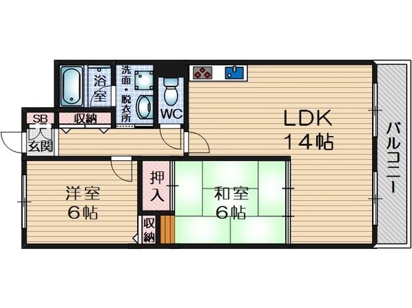 リバーサイドテラスの物件間取画像